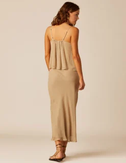 Nicoli Tops<SAND CHIFFON TOP Fresa