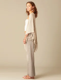 Nicoli Knitwear|Scarves & Shawls<SAND KNIT SHAWL Azules