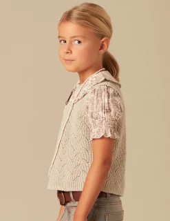 Nicoli Knitwear|Waistcoats<SAND KNIT VEST Arena