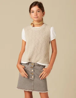 Nicoli Knitwear|Waistcoats<SAND KNIT VEST Arena