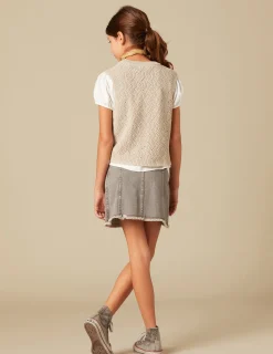 Nicoli Knitwear|Waistcoats<SAND KNIT VEST Arena