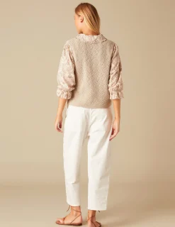 Nicoli Knitwear|Waistcoats<SAND KNIT VEST Arena