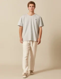 Nicoli Trousers<SAND LINEN TROUSERS Verde caza