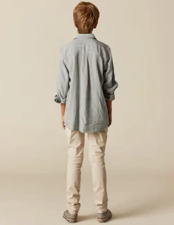 Nicoli Trousers<SAND-COLOURED CHINOS Beiges