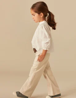 Nicoli Trousers|Denim<SAND-COLOURED FLAP POCKET TROUSERS Beiges
