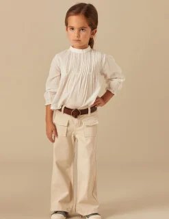 Nicoli Trousers|Denim<SAND-COLOURED FLAP POCKET TROUSERS Beiges