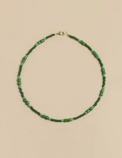 Nicoli Necklaces & Chokers|Necklaces<SHORT GREEN NECKLACE Verdes oscuros