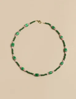 Nicoli Necklaces & Chokers|Necklaces<SHORT PINK/GREEN NECKLACE Verdes