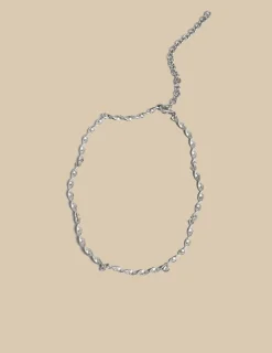 Nicoli Necklaces & Chokers<SILVER CURVED NECKLACE Metalizados