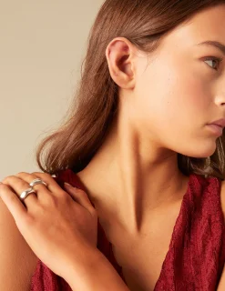 Nicoli Rings<SILVER IRREGULAR RING Dorados