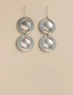 Nicoli Earrings<SILVER MOON EARRINGS Dorados