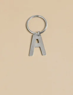 Nicoli Keychain|Keychain<SILVER "A" KEYCHAIN Dorados