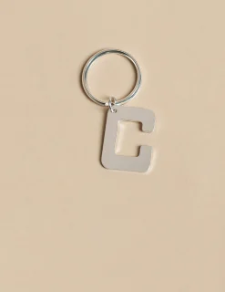 Nicoli Keychain|Keychain<SILVER "C" KEYCHAIN Dorados