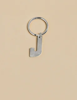 Nicoli Keychain|Keychain<SILVER "J" KEYCHAIN Dorados
