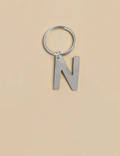 Nicoli Keychain|Keychain<SILVER "N" KEYCHAIN Dorados
