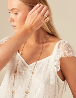Nicoli Necklaces & Chokers<SMALL GOLD BUTTERFLY CHAIN Dorados