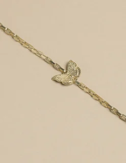 Nicoli Necklaces & Chokers<SMALL GOLD BUTTERFLY CHAIN Dorados