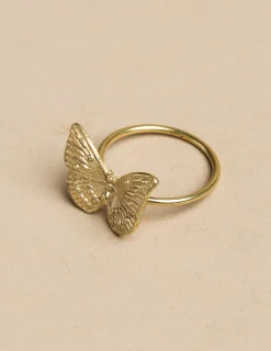 Nicoli Rings<SMALL GOLD BUTTERFLY RING Dorados