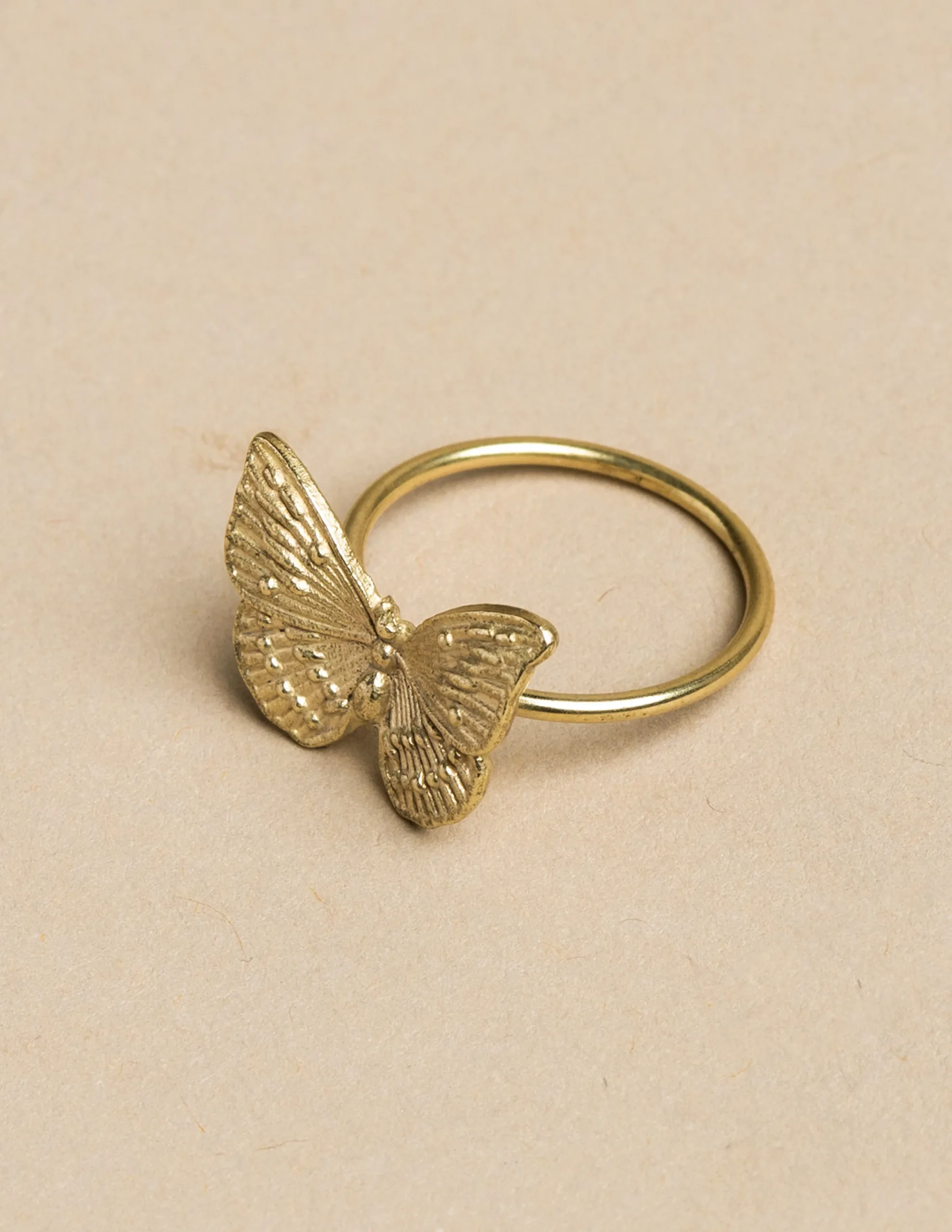 Nicoli Rings<SMALL GOLD BUTTERFLY RING Dorados
