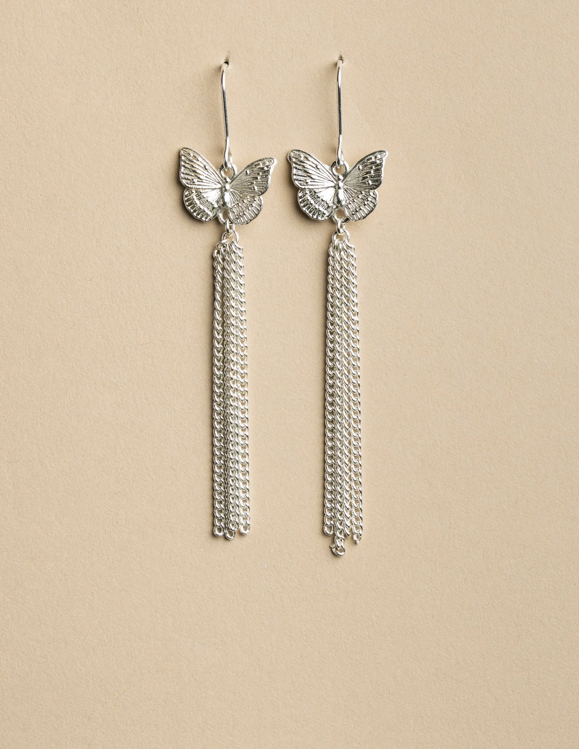 Nicoli Earrings<SMALL SIILVER BUTTERFLY EARRINGS Dorados