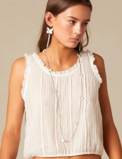 Nicoli Necklaces & Chokers<SMALL SILVER BUTTERFLY CHAIN Dorados