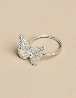 Nicoli Rings<SMALL SILVER BUTTERFLY RING Dorados