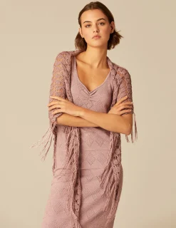 Nicoli Scarves & Shawls<SPARKLY PINK SHAWL Rosas