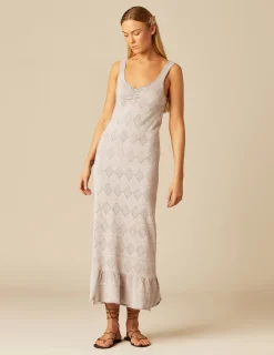 Nicoli Dresses<SPARKLY SILVER DRESS Metalizados