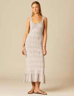 Nicoli Dresses<SPARKLY SILVER DRESS Metalizados