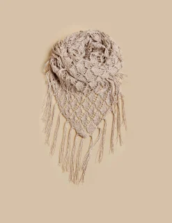 Nicoli Scarves & Shawls<SPARKLY SILVER SHAWL Rosas