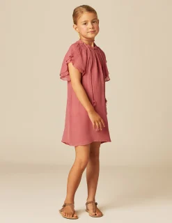 Nicoli Dresses<STRAWBERRY CHIFFON DRESS Verdes