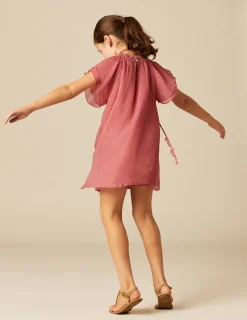 Nicoli Dresses<STRAWBERRY CHIFFON DRESS Verdes