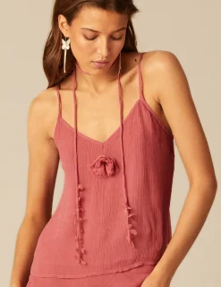 Nicoli Necklaces & Chokers<STRAWBERRY CHIFFON NECKLACE Fresa