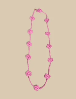 Nicoli Necklaces & Chokers|Necklaces<STRAWBERRY LONG FLOWER NECKLACE Crudos