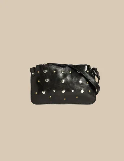 Nicoli Bags<Studded Black Crossbody Bag Negros