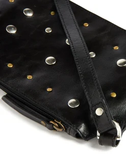 Nicoli Bags<Studded Black Crossbody Bag Negros