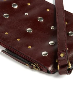 Nicoli Bags<Studded Brown Crossbody Bag Negros