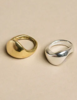 Nicoli Rings<TWO-TONE DOUBLE RING Dorados