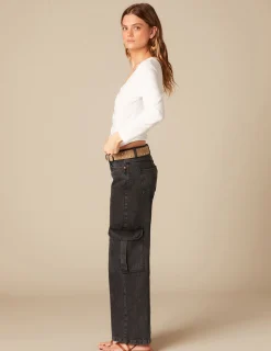 Nicoli T-shirts<WHITE BUTTONED T-SHIRT Grises antracitas