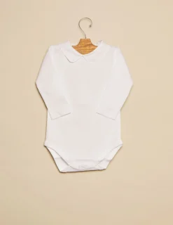 Nicoli Bodies<White Collar Bodysuit Blancos