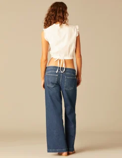 Nicoli Tops<WHITE CROSSOVER TOP Blancos