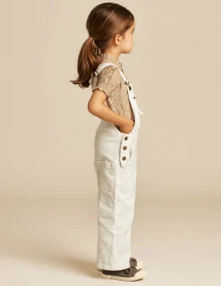 Nicoli Playsuits & Dungarees|Denim<White Denim Dungarees Blancos