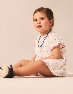 Nicoli Dresses<WHITE EMBROIDERY DRESS Rojos