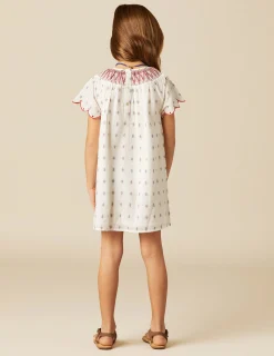 Nicoli Dresses<WHITE EMBROIDERY DRESS Rojos