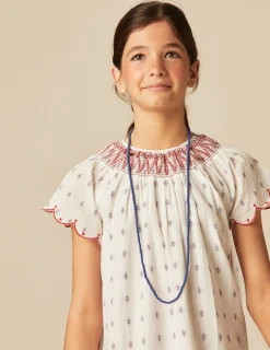 Nicoli Dresses<WHITE EMBROIDERY DRESS Rojos