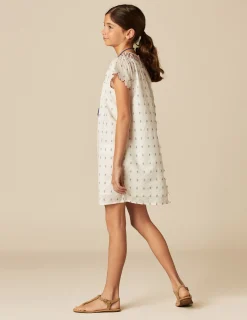 Nicoli Dresses<WHITE EMBROIDERY DRESS Rojos