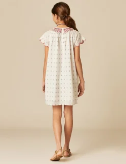 Nicoli Dresses<WHITE EMBROIDERY DRESS Rojos