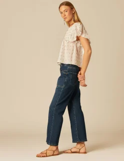 Nicoli Shirts & Blouses<WHITE EMBROIDERY SHIRT Rojos