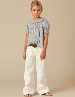 Nicoli Trousers|Denim<WHITE FLAP POCKET JEANS Azules