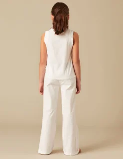 Nicoli Trousers|Denim<WHITE FLAP POCKET JEANS Azules